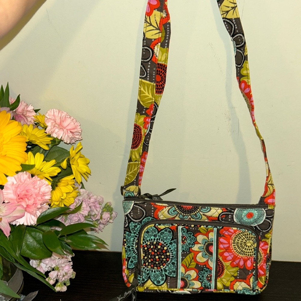 Vera Bradley little hipster crossbody bag flower power